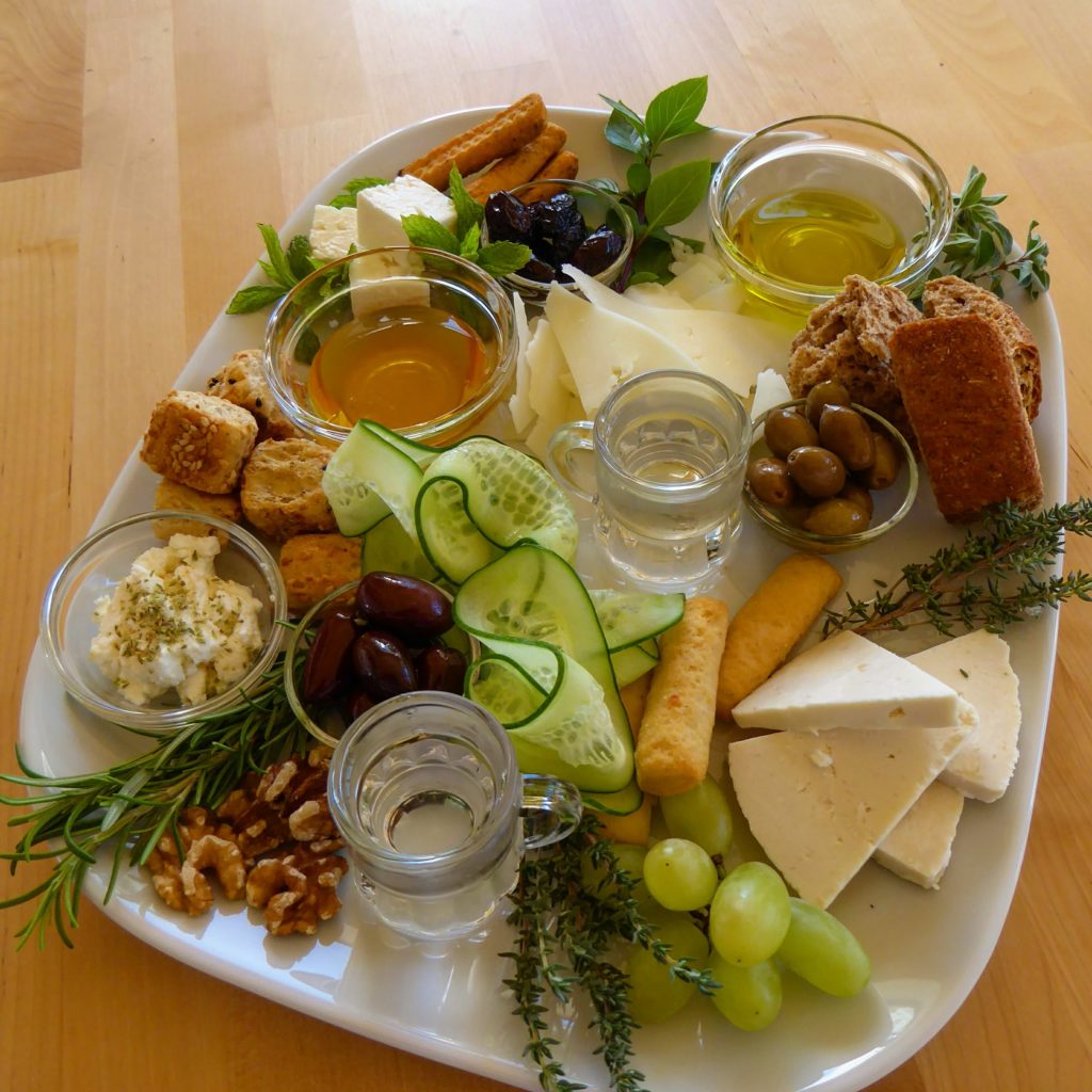 Cretan Impressions - tastes of Crete all on one plate - part of a holiday in the heart of Crete