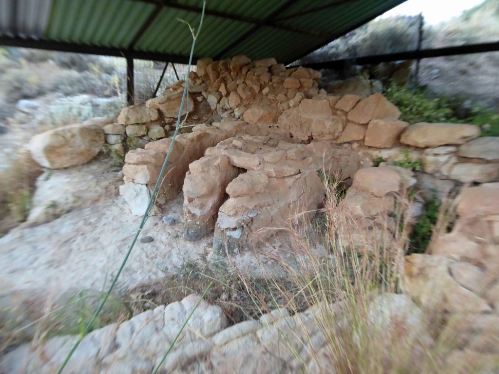 Minoan kiln in the ruined settlement