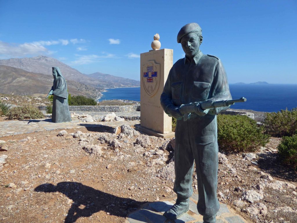 Memorial paid for by the Australian Government, honouring the monks of Preveli Monastery