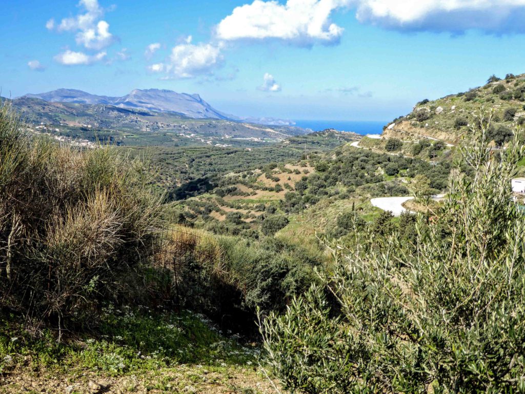Views towards Kissamos from the old road