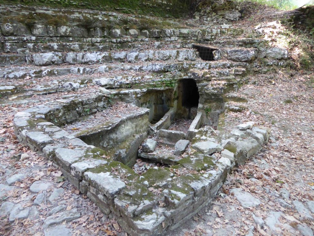 Roman tombs cut in the rock